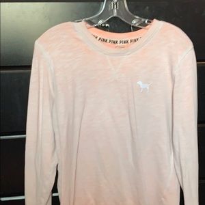 light orange PINK long sleeve shirt